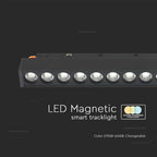 14W Lampa Smart LED Magnetic na szynoprzewodzie 3w1 / Obudowa: Czarna