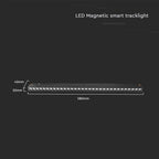 20W Lampa Smart LED Magnetic na szynoprzewodzie 3w1 / Obudowa: Czarna