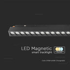 20W Lampa Smart LED Magnetic na szynoprzewodzie 3w1 / Obudowa: Czarna