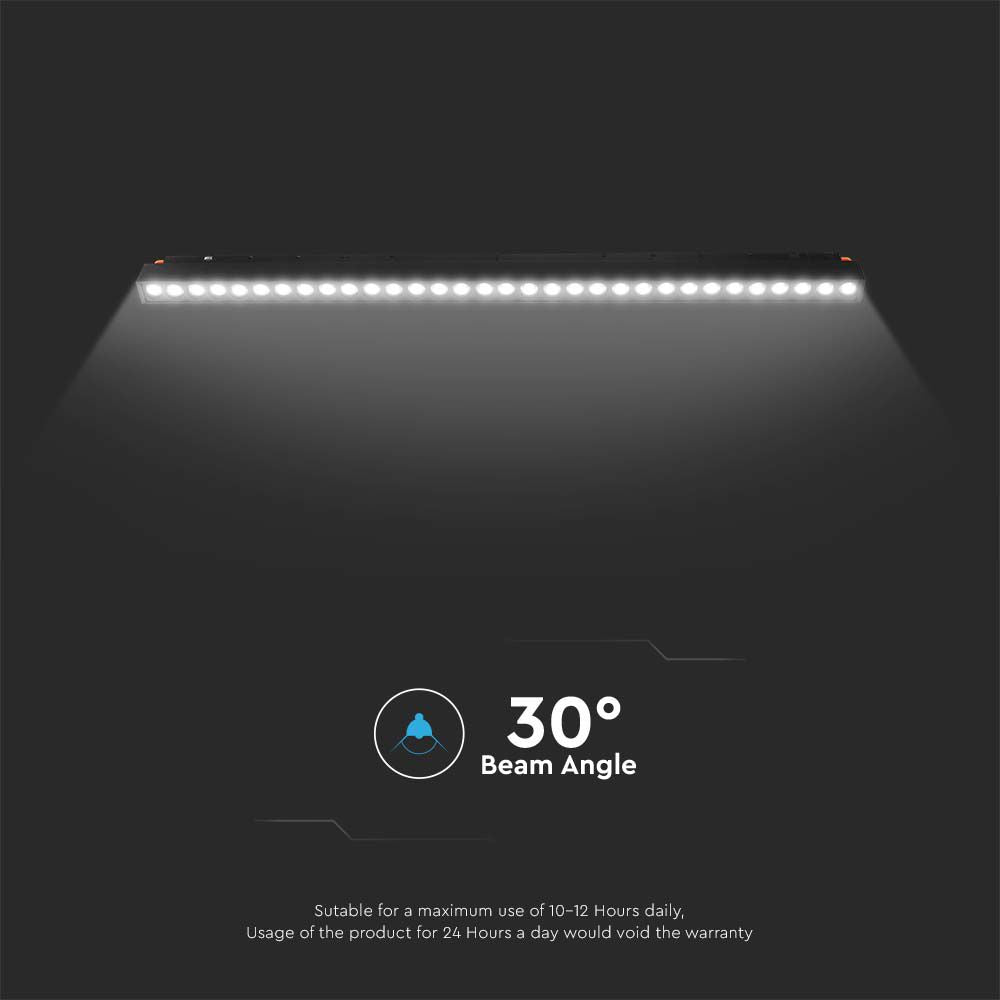 20W Lampa Smart LED Magnetic na szynoprzewodzie 3w1 / Obudowa: Czarna
