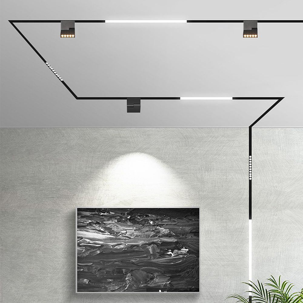 10W Lampa Smart LED Magnetic na szynoprzewodzie 3w1 / Obudowa: Czarna