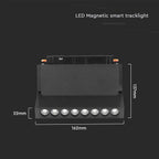 10W Lampa Smart LED Magnetic na szynoprzewodzie 3w1 / Obudowa: Czarna