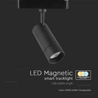 8W Reflektor LED Magnetic na szynoprzewodzie 3w1 / Obudowa: Czarna