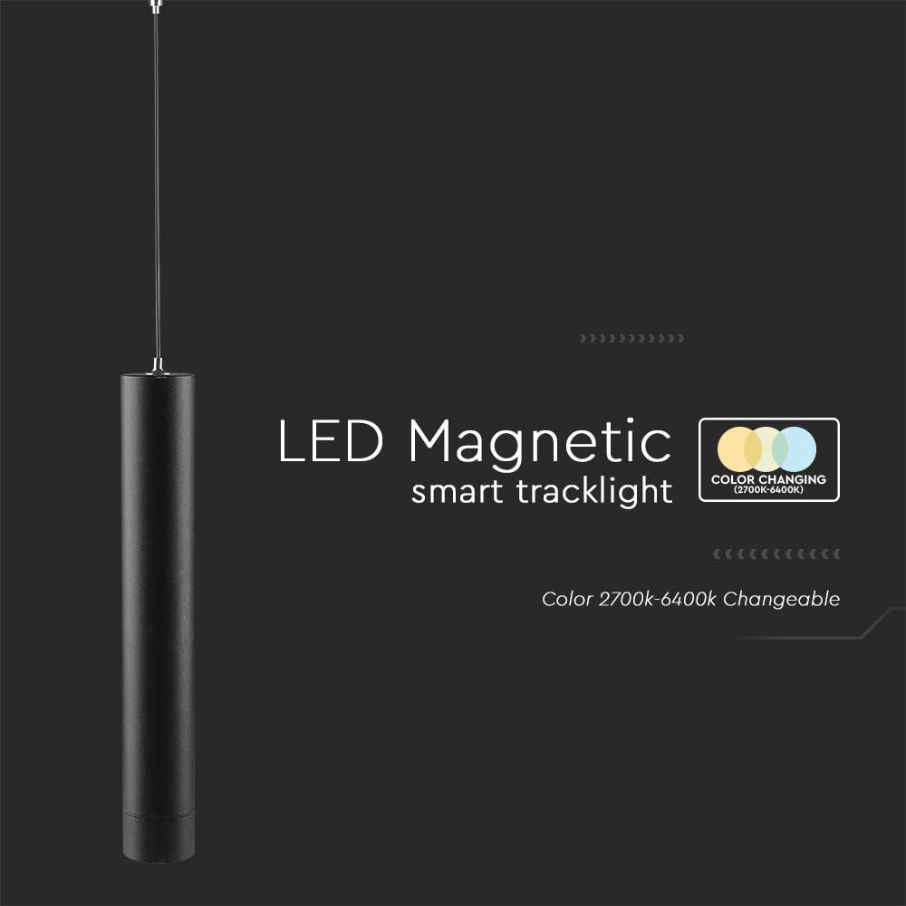 8W Lampa wisząca LED Smart 3w1 / Obudowa: Czarna