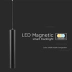 8W Lampa wisząca LED Smart 3w1 / Obudowa: Czarna