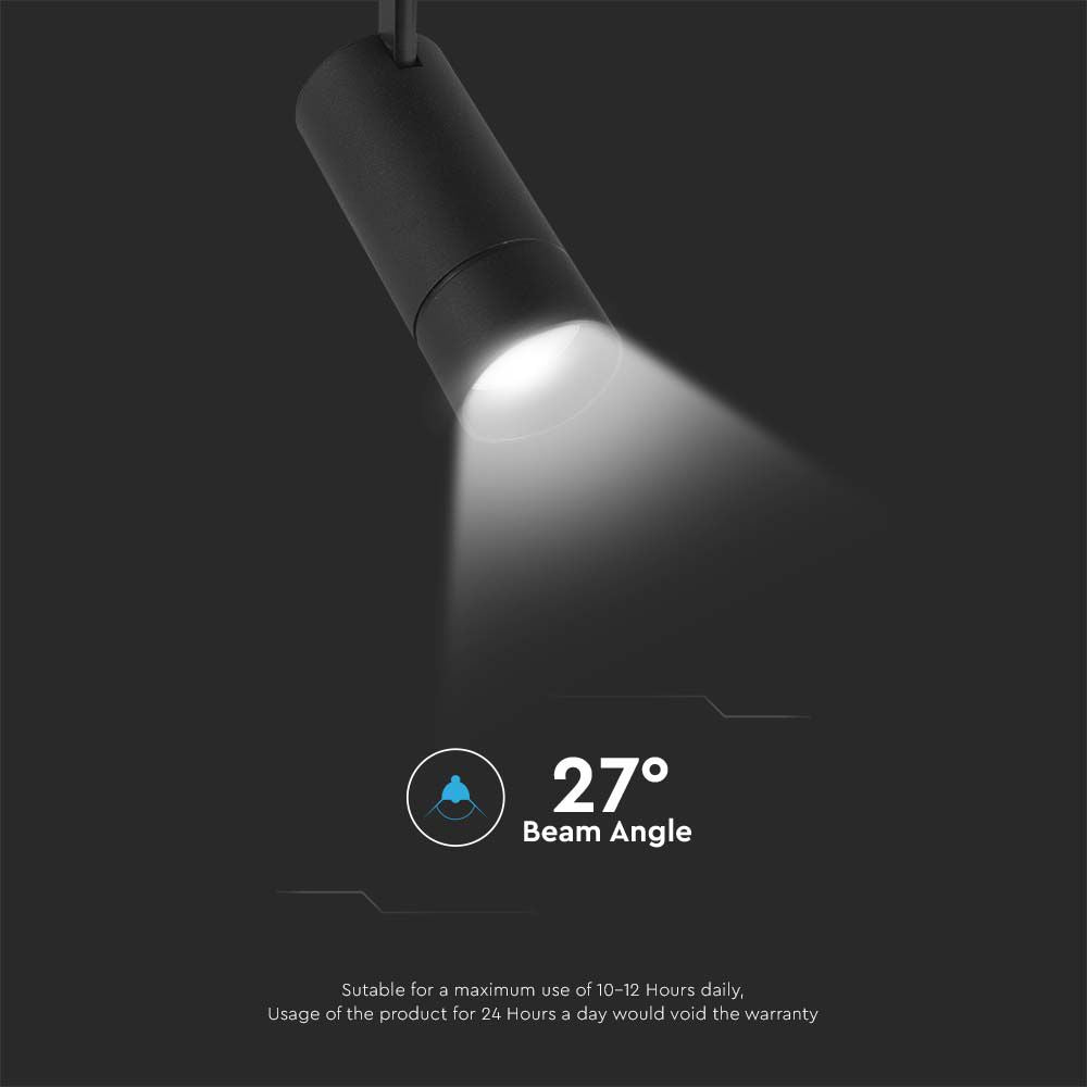 8W Lampa wisząca LED Smart 3w1 / Obudowa: Czarna