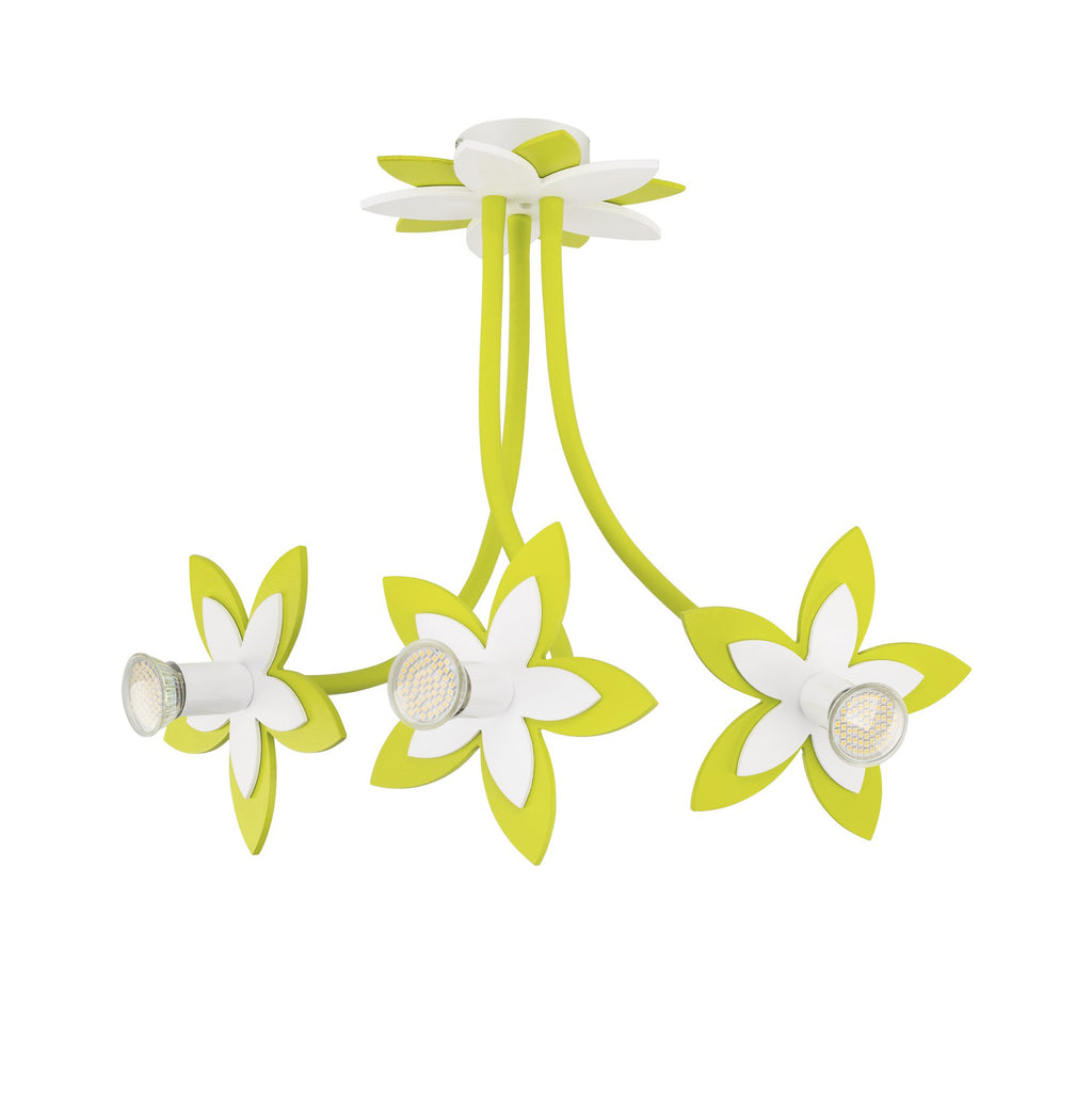 Nowodvorski Lampa przysufitowa FLOWERS 3x35W 50/60Hz - Sklejka - Multikolor II