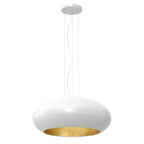 żyrandol Compo oval (dia 700) white/gold 1xE27