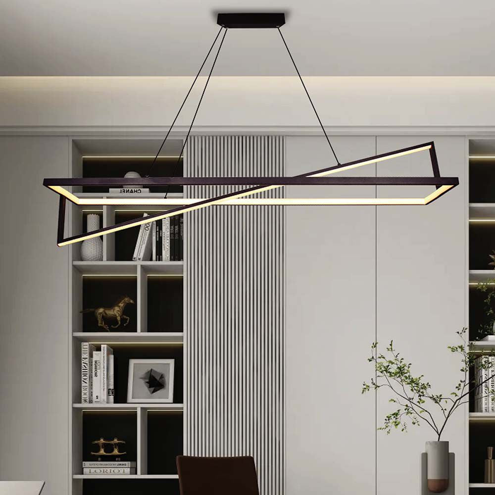 45W Lampa wisząca dekoracyjna LED TRIAC / Ściemniana / Barwa: 3000K/ Kolor: Czarny