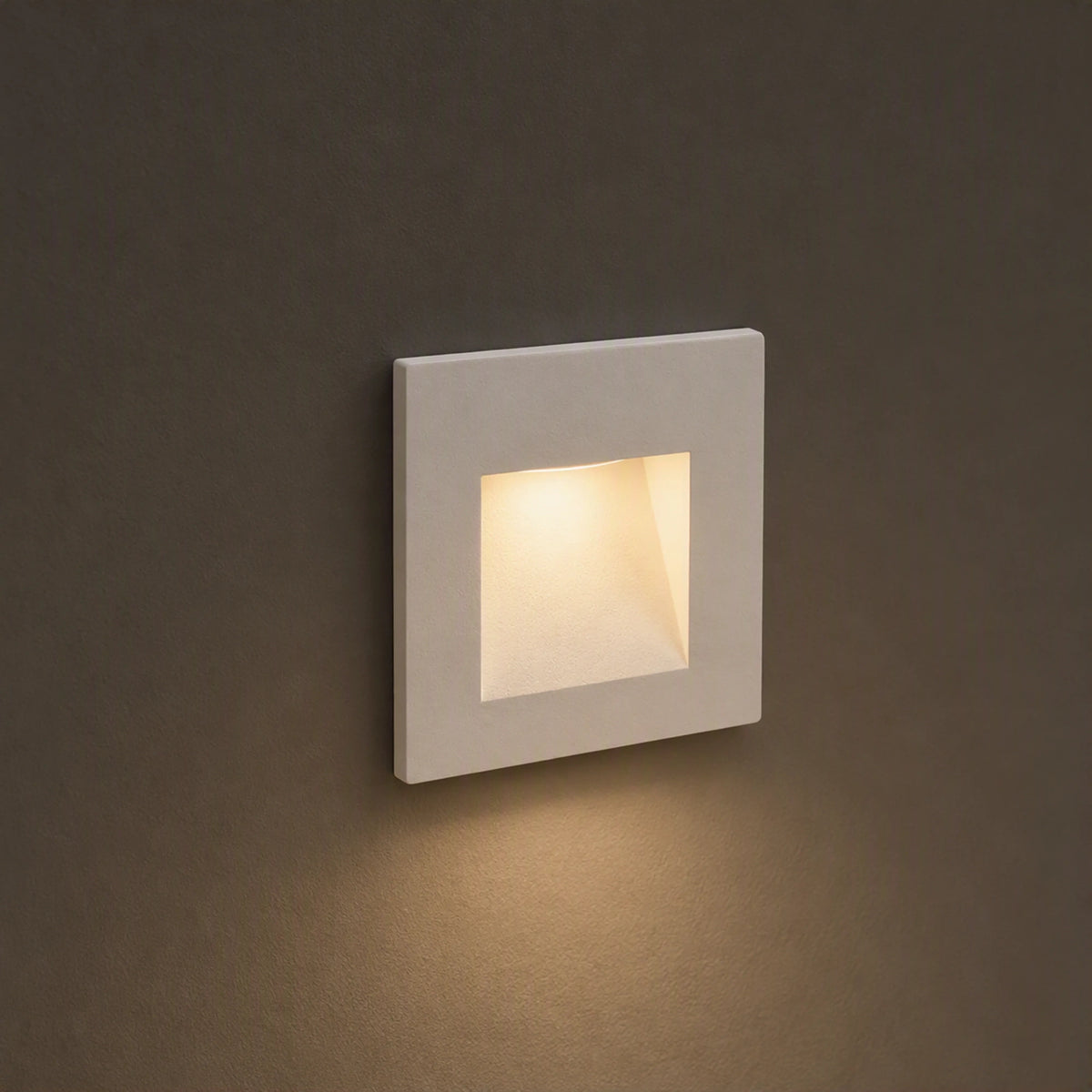 Nowodvorski Lampa ścienna wbudowana STEP LED 3W 50/60Hz IP44 - Aluminium lakierowane - Biały 6908 - lampa włączona