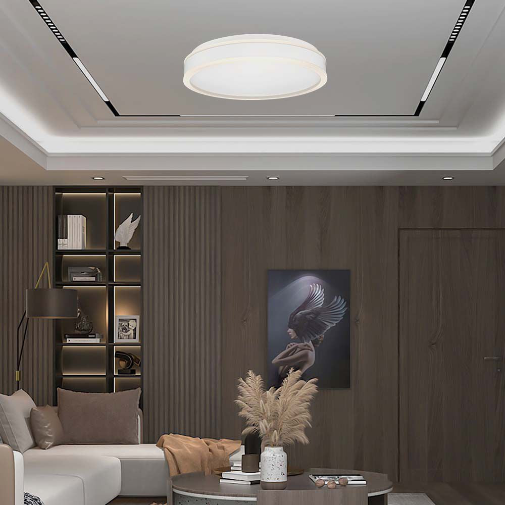 42W Lampa dekoracyjna LED TRIAC / Ściemniana / 4000K / Kolor: Biały / Kształt: Okrągły