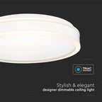 42W Lampa dekoracyjna LED TRIAC / Ściemniana / 4000K / Kolor: Biały / Kształt: Okrągły