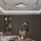 38W Lampa dekoracyjna LED 4000K / Kolor: Czarny / Kształt: Kwadratowy