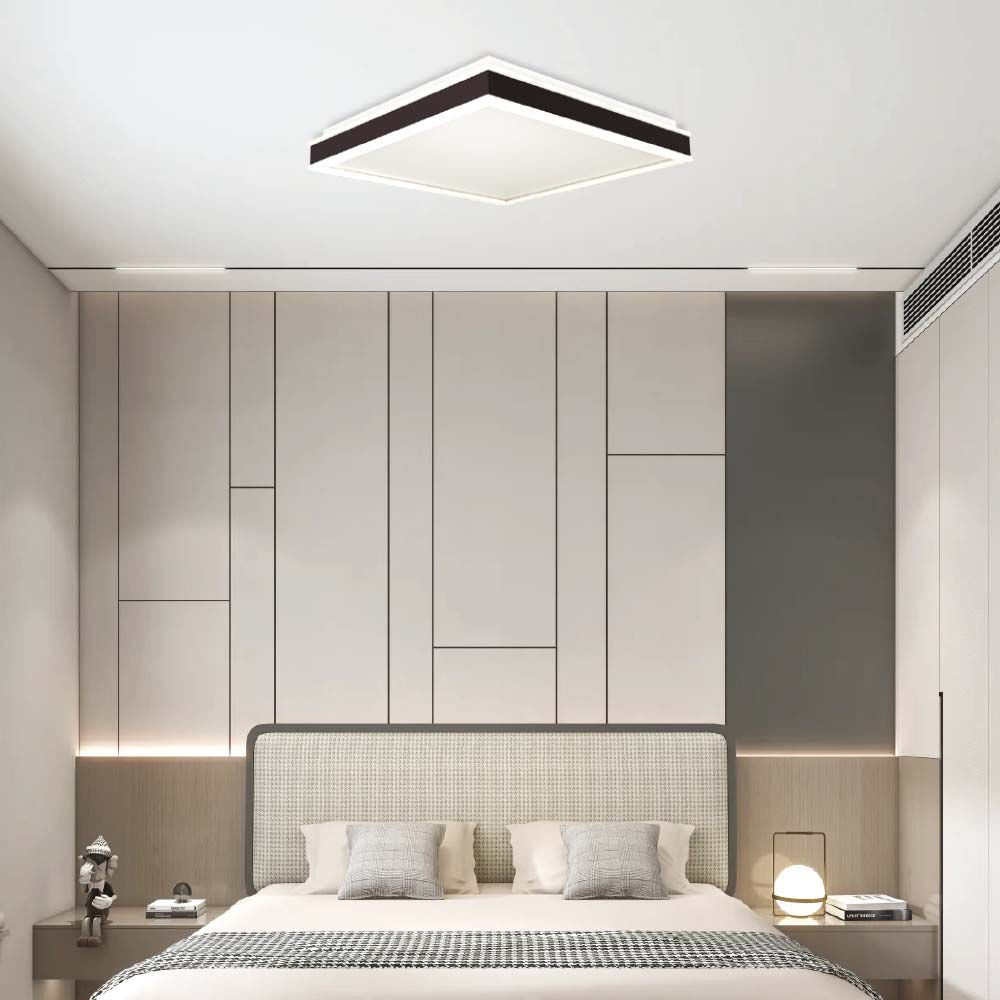 48W Lampa dekoracyjna LEDTRIAC / Ściemniana / Barwa: 4000K/ Kolor: Czarny / Kształt: Kwadratowy