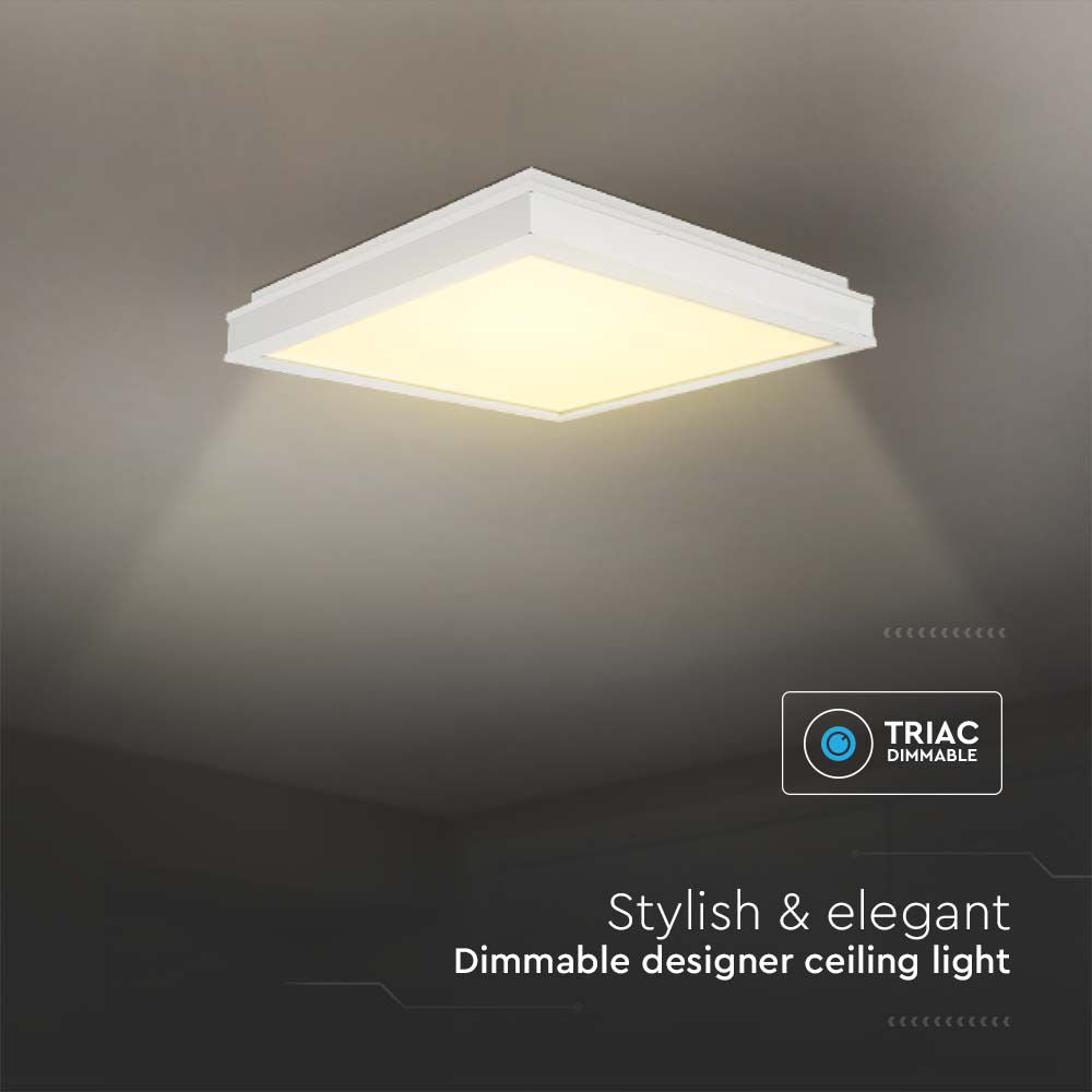 48W Lampa dekoracyjna LEDTRIAC / Ściemniana / Barwa: 4000K / Kolor: Biały / Kształt: Kwadratowy