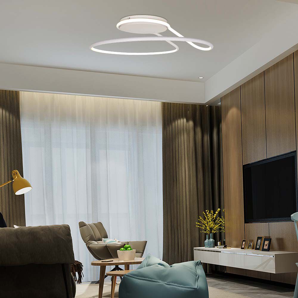 54W Lampa Dekoracyjna LED / Barwa: 4000K / Ściemniana / Biała