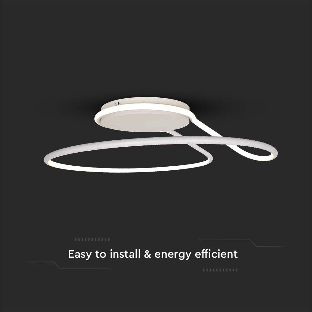 54W Lampa Dekoracyjna LED / Barwa: 4000K / Ściemniana / Biała