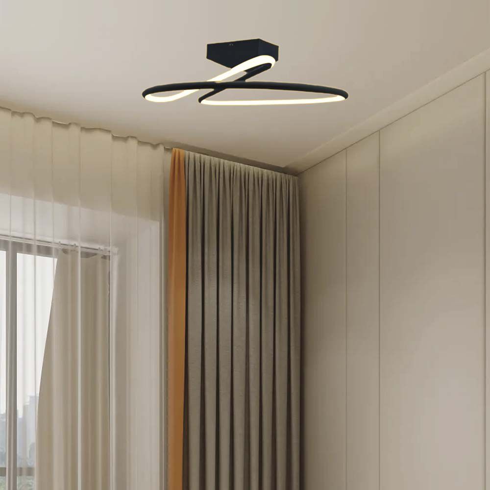 20W Lampa Dekoracyjna LED / Barwa: 4000K / Czarna