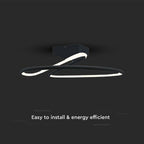 20W Lampa Dekoracyjna LED / Barwa: 4000K / Czarna