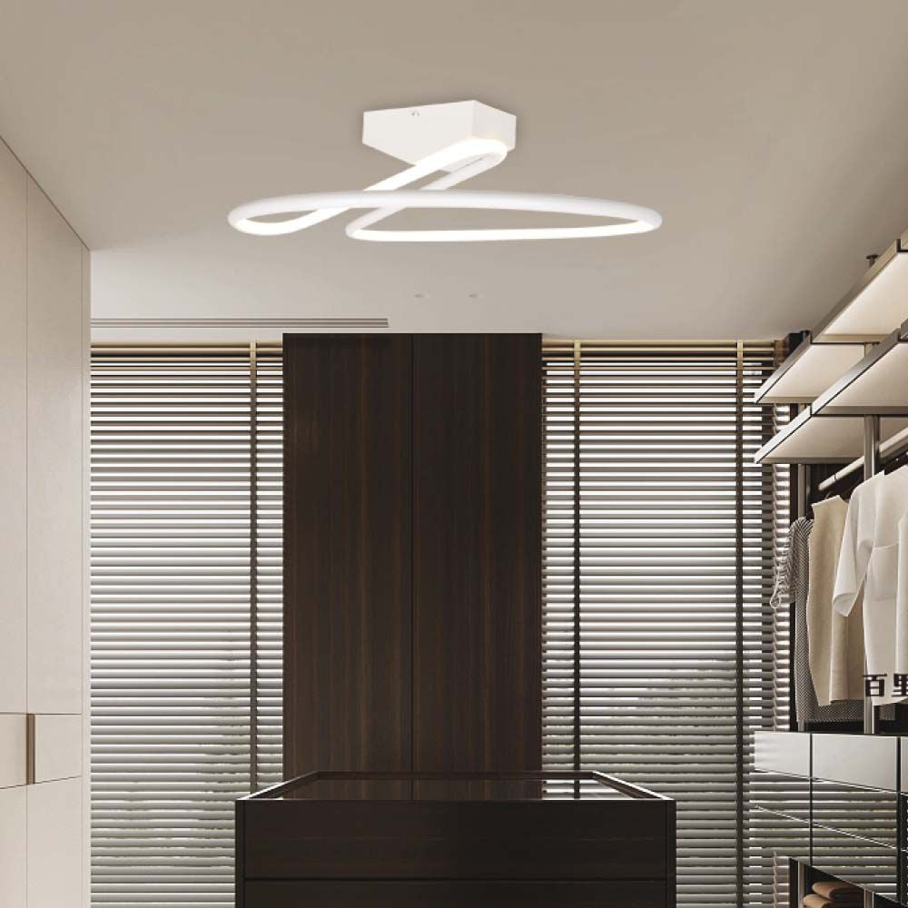 43W Lampa dekoracyjna LED / Barwa: 4000K / Kolor: Biały / Kształt: Okrągły