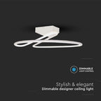 43W Lampa dekoracyjna LED / Barwa: 4000K / Kolor: Biały / Kształt: Okrągły