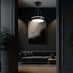 12W Lampa wisząca dekoracyjna LED / Barwa: 4000K/ Kolor: Czarny