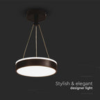 12W Lampa wisząca dekoracyjna LED / Barwa: 4000K/ Kolor: Czarny