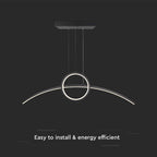 30W Lampa dekoracyjna LED 4000K / Kolor: Czarny