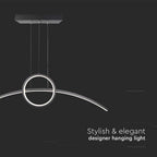 30W Lampa dekoracyjna LED 4000K / Kolor: Czarny