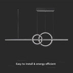 15W Lampa wisząca dekoracyjna LED 4000K / Kolor: Czarny
