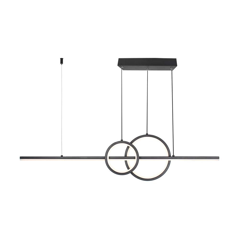 15W Lampa wisząca dekoracyjna LED 4000K / Kolor: Czarny