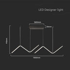 12W Lampa wisząca dekoracyjna LED / Barwa: 4000K/ Kolor: Czarny