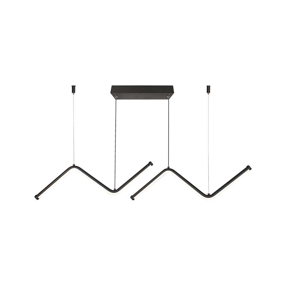 12W Lampa wisząca dekoracyjna LED / Barwa: 4000K/ Kolor: Czarny