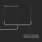 24W Lampa wisząca dekoracyjna LED 4000K / Kolor: Czarny
