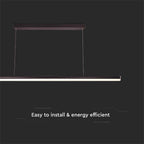 23W Lampa wisząca dekoracyjna LED / Barwa: 4000K/ Kolor: Czarny