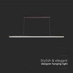 23W Lampa wisząca dekoracyjna LED / Barwa: 4000K/ Kolor: Czarny