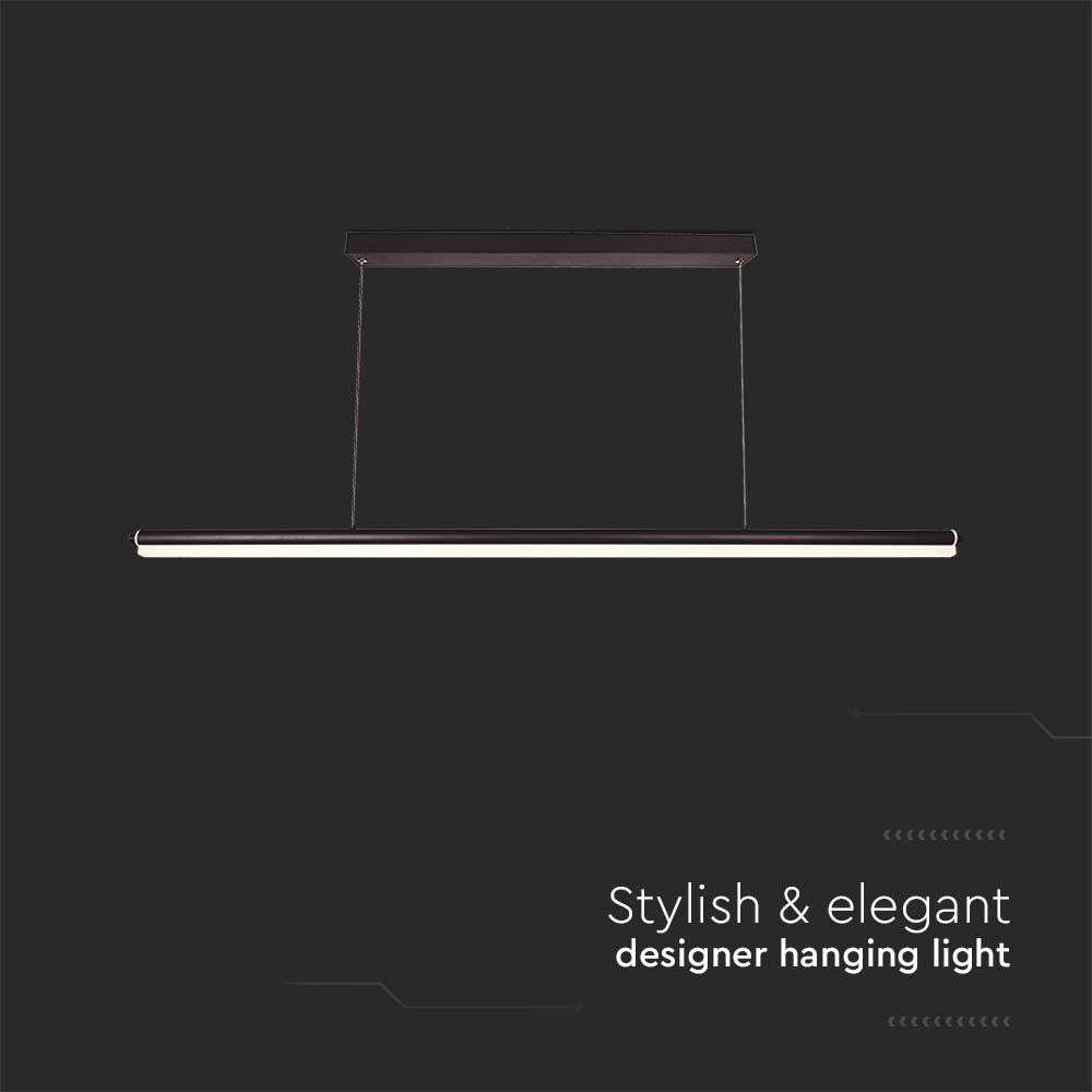 23W Lampa wisząca dekoracyjna LED / Barwa: 4000K/ Kolor: Czarny