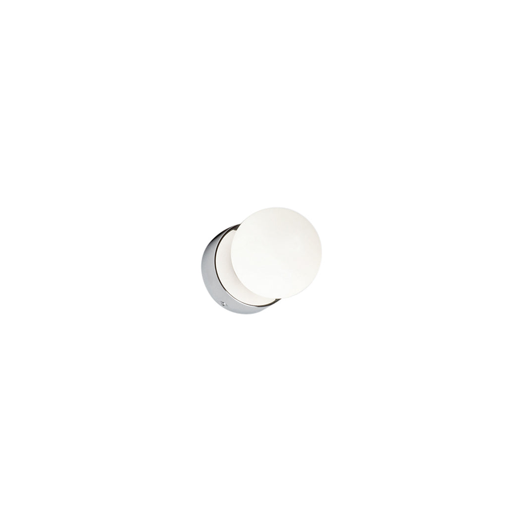 Nowodvorski Kinkiet BRAZOS 10W only LED 50/60Hz - Szkło - Biel, Chrom
