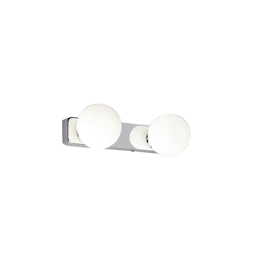 Nowodvorski Kinkiet BRAZOS 2x10W only LED 50/60Hz - Szkło - Chrom, Biel
