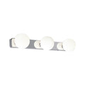 Nowodvorski Kinkiet BRAZOS 3x10W only LED 50/60Hz - Szkło - Chrom, Biel 6951