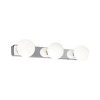 Nowodvorski Kinkiet BRAZOS 3x10W only LED 50/60Hz - Szkło - Chrom, Biel