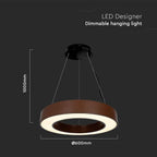 50W Lampa wisząca dekoracyjna LED Triac / Ściemniana / 4000K CORTEN