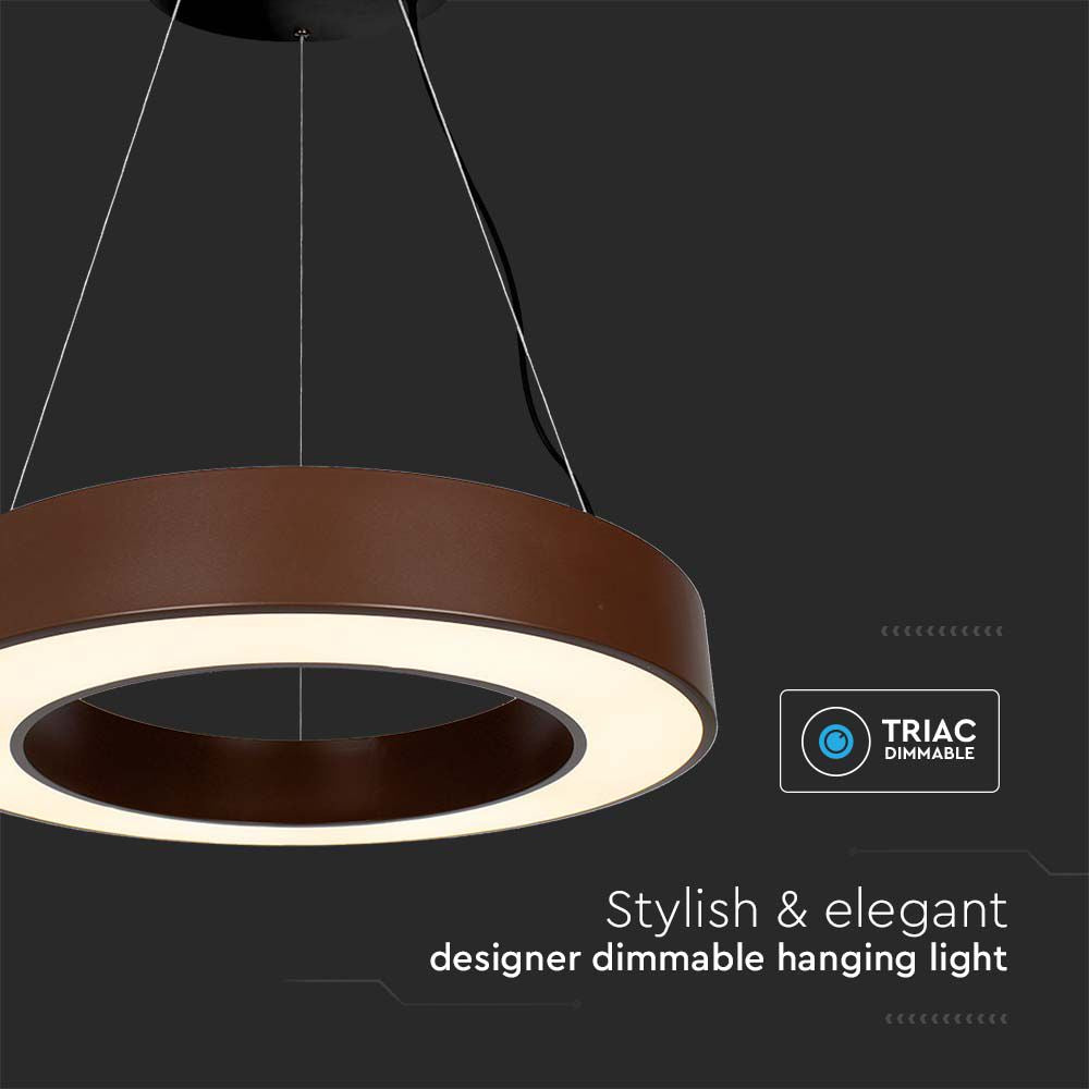 50W Lampa wisząca dekoracyjna LED Triac / Ściemniana / 4000K CORTEN