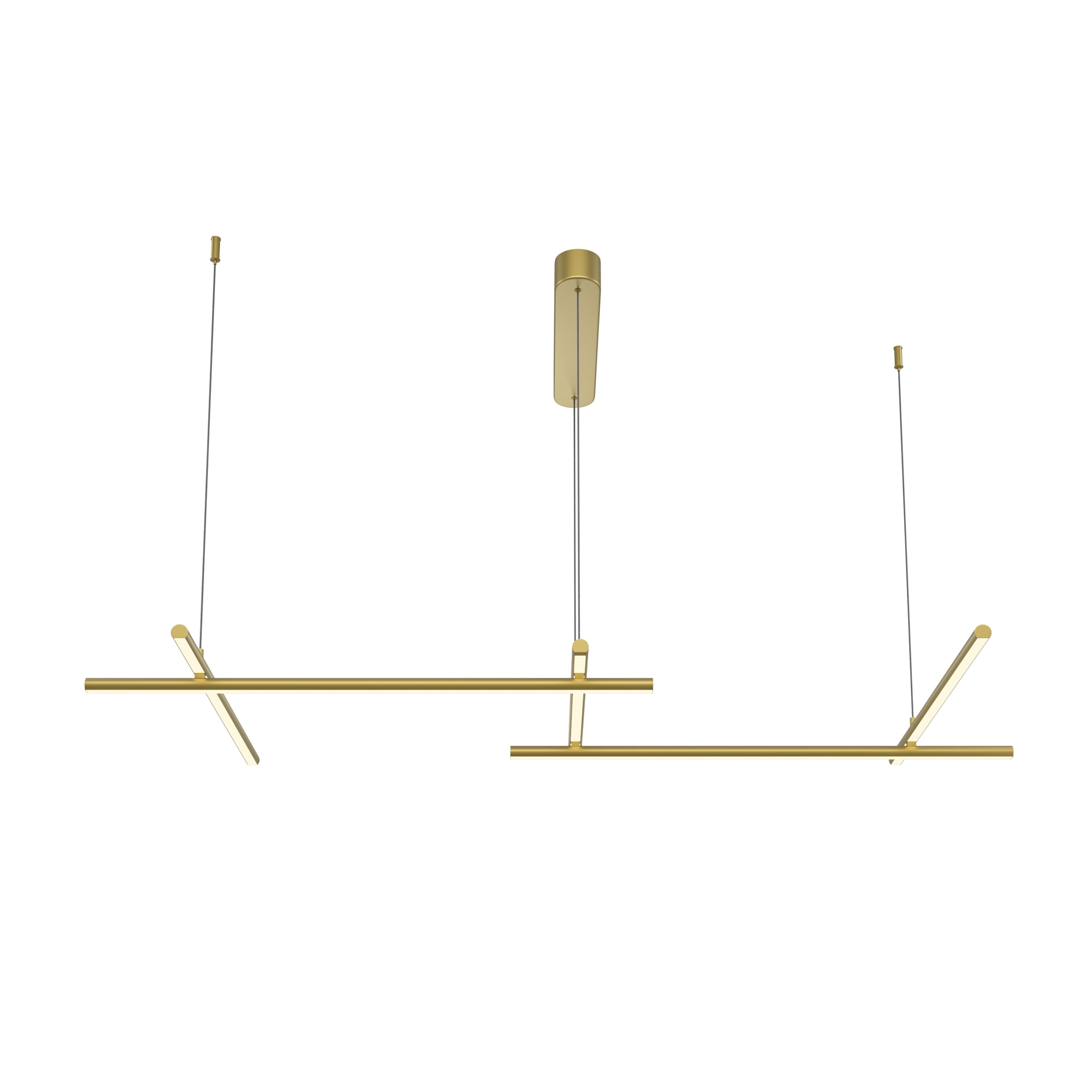 Maytoni Lampa wisząca Radiance - Aluminium - Złoty MOD278PL-L50G3K