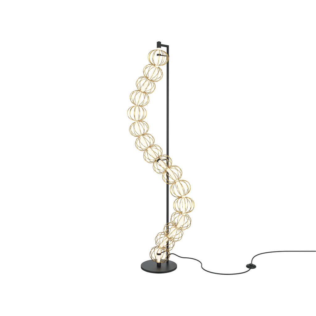Maytoni Lampa podłogowa Golden Cage - Metal - Złoty MOD216FL-L38G3K