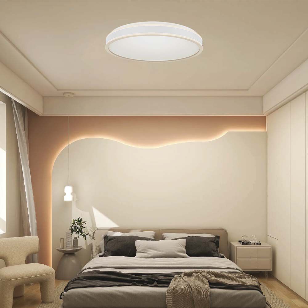 18W Lampa dekoracyjna LED / Barwa: 4000K / Kolor: Biały / Kształt: Okrągły