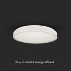 18W Lampa dekoracyjna LED / Barwa: 4000K / Kolor: Biały / Kształt: Okrągły