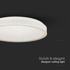 18W Lampa dekoracyjna LED / Barwa: 4000K / Kolor: Biały / Kształt: Okrągły