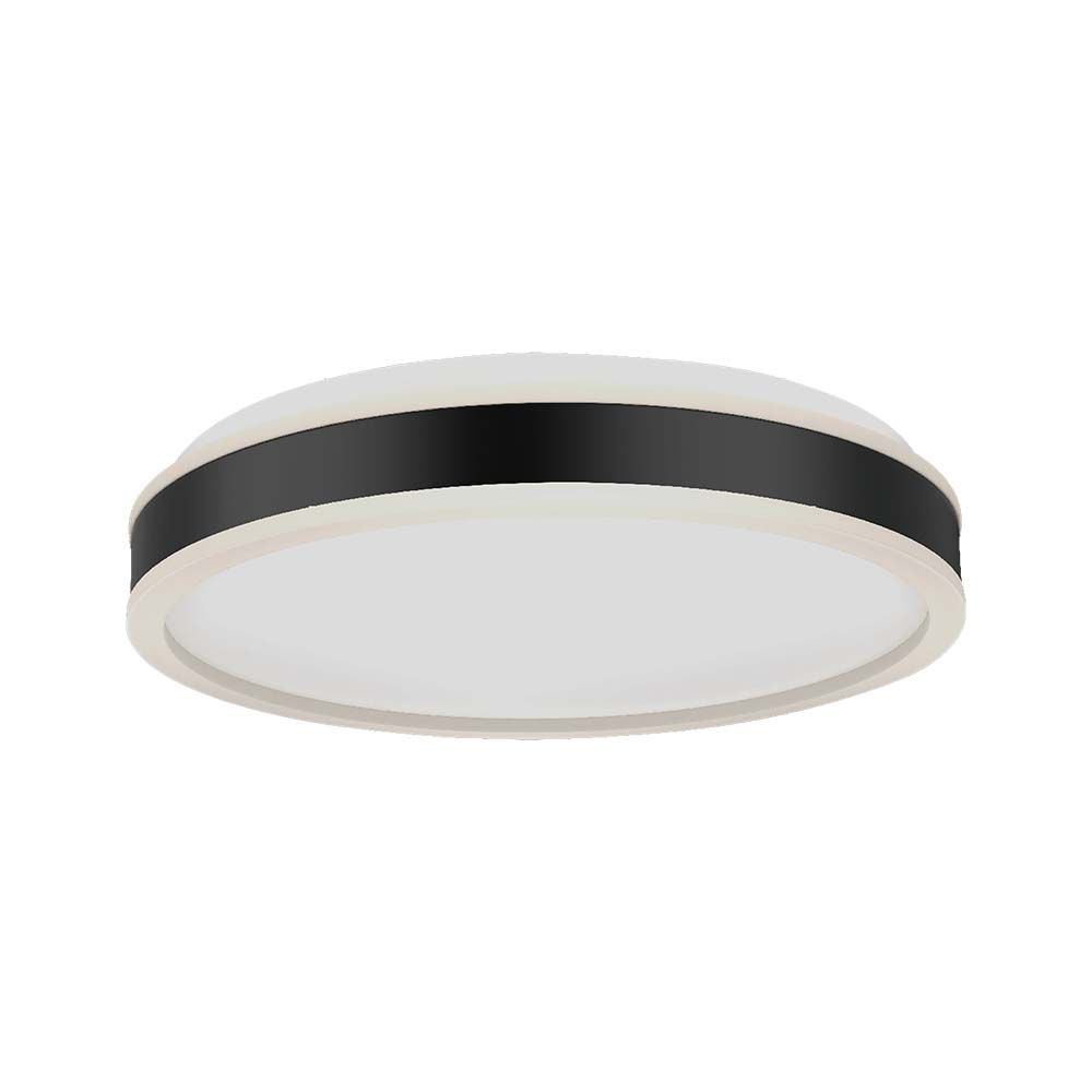 24W Lampa dekoracyjna LED / Barwa: 4000K / Kolor: Czarny / Kształt: Okrągły