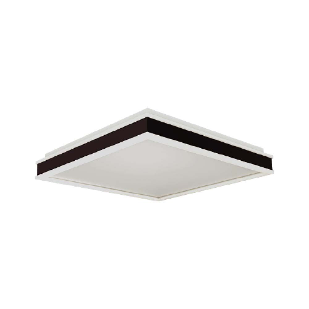 24W Lampa dekoracyjna LED / Barwa: 4000K/ Kolor: Czarny / Kształt: Kwadratowy